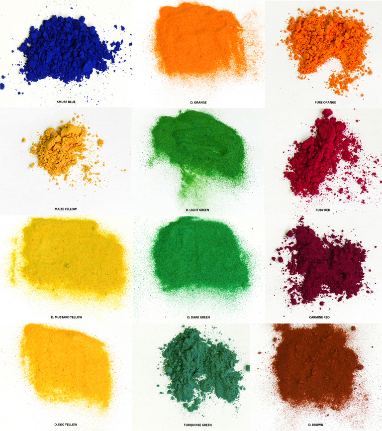 Holi Colour samples